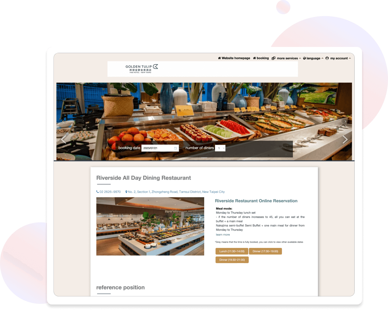 Web Table | 線上訂位系統 7 product webtable img1